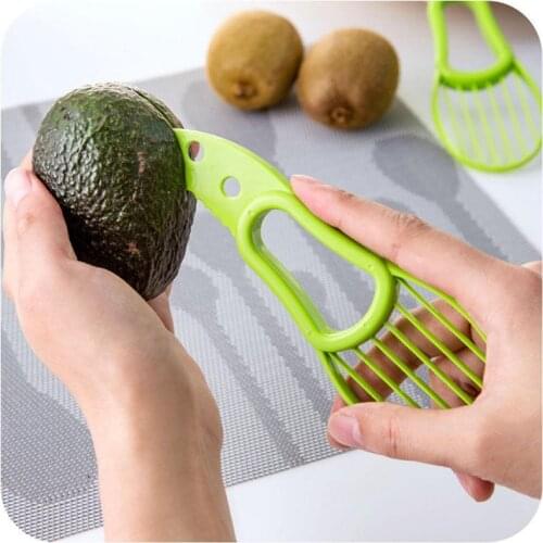 10pcs 3 In 1 Avocado Slicer Corer Butter Fruit Peeler Cutter Pulp Separator Plastic Knife Vegetable Kitchen Tools Home Accessory