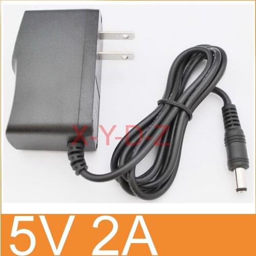 100PCS 5V 2A AC 100V-240V Converter Switching power adapter DC 2000mA Supply High quality DC 5.5mm x 2.1mm