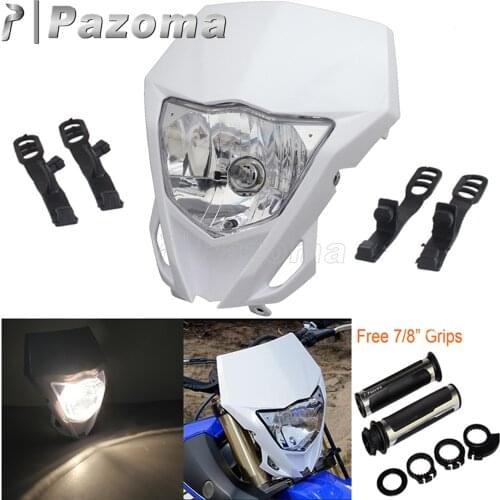 12V35W Mortorcycle MX Supermoto Headlight Motocross Off Road Headlamp For Yamaha WR250F WR450F KAWASAKI KLX KX 250 450 2012-2016