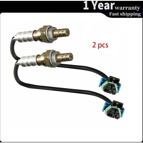 2pcs 4 Wire Lambda Oxygen Sensor Up / Downstream For Chevrolet Buick Enclave Cadillac CTS SRX XLR GMC Terrain 234-4815 234-4816