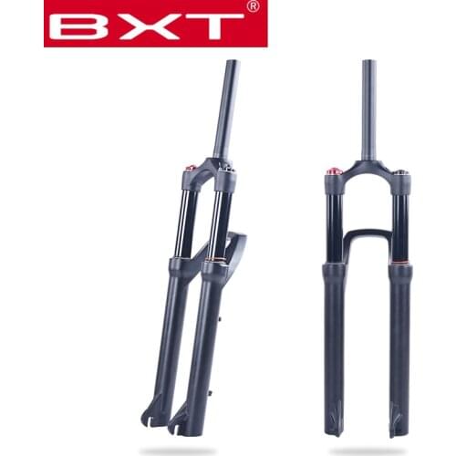 2020 BXT mountains bike air suspension fork 27.5 29 mtb fork straight Magnesium ALLoy disc brake 27.5er 29er bicycle fork