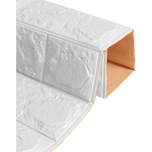 Brick Pattern 3D Wall Stickers Waterproof Self-Adhesive Wallpaper Foam Sticky Panels Bedroom Living Room TV Backdrop Decoration