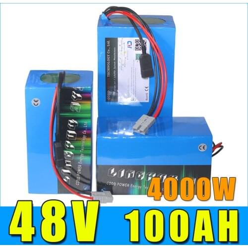 48V 20AH 40AH 100AH Ebike motorcycle scooter Lithium ion Battery Pack with 2000W 3000W 5000W BMS 5A Charger
