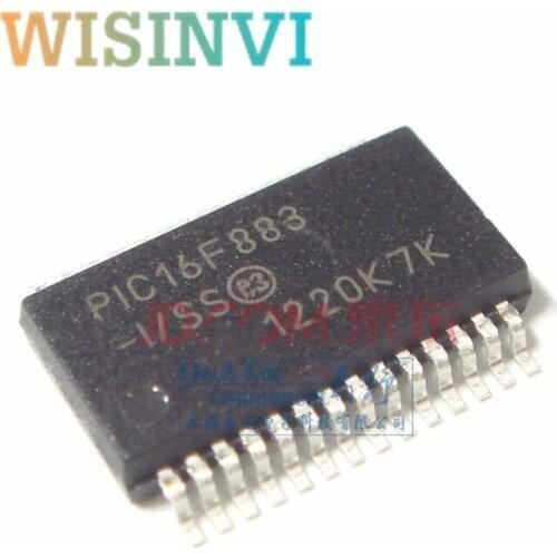 5-10pcs/lot PIC16F883-I/SS PIC16F883I/SS PIC16F883ISS PIC16F883 MCU 8BIT 7KB FLASH SSOP28