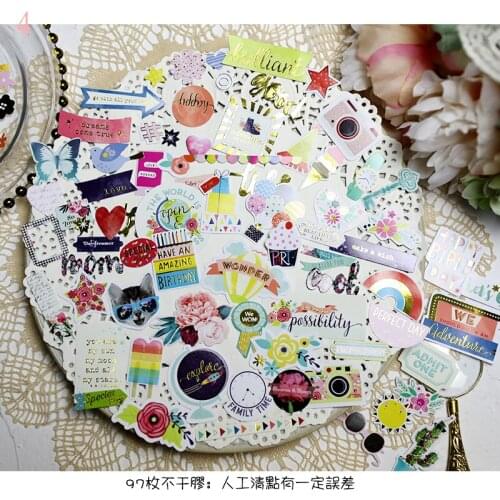 97 pcs Flowers Die Cuts for Scrapbooking Happy Planner/Card Making/Journaling Project DIY C154