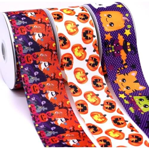 Free shipping 50 yard cartoon printed grosgrain ribbon 31186