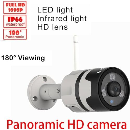 C63S VStarcam 2MP /3MP Panoramic Outdoor CCTV Camera Wifi 1080P 180 Degree Wide-angle Bullet Waterproof Fisheye Security Camera