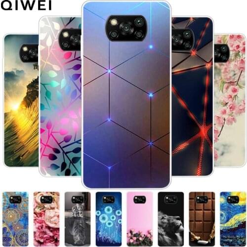 For Xiaomi Poco X3 Pro Case 6.67'' Painted Clear Soft TPU Case for POCO X3 Pro Global Version Phone Cover PocoX3 X 3 X3Pro Funda