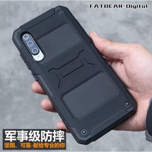 [For Xiaomi Mi 9 Transparent SE Pro 5G ] FATBEAR Tactics Rugged Shockproof Military Armor Buffer Case Soft Cover