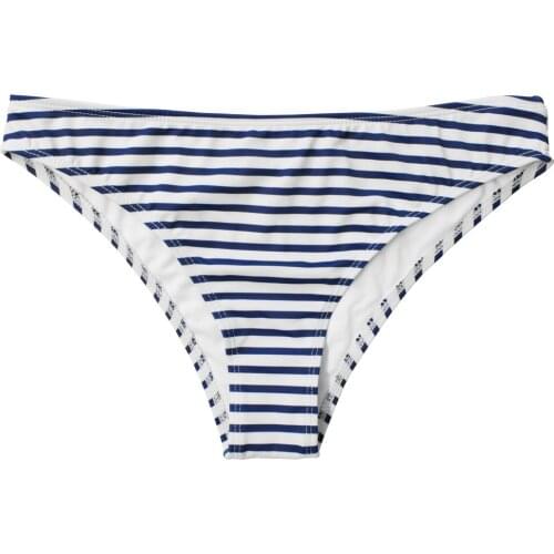 ECENEY Womens High Cut Bikini Swimsuit Bottom, Basic Bathing Suit Bottom