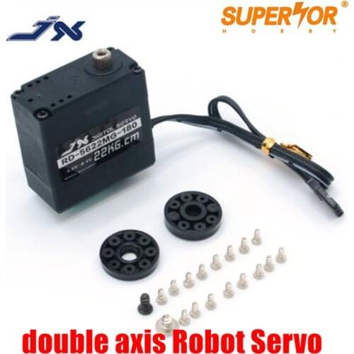 JX RD-5622MG-300 300 degree metal gear, big torque robot servo, double axis steering gear