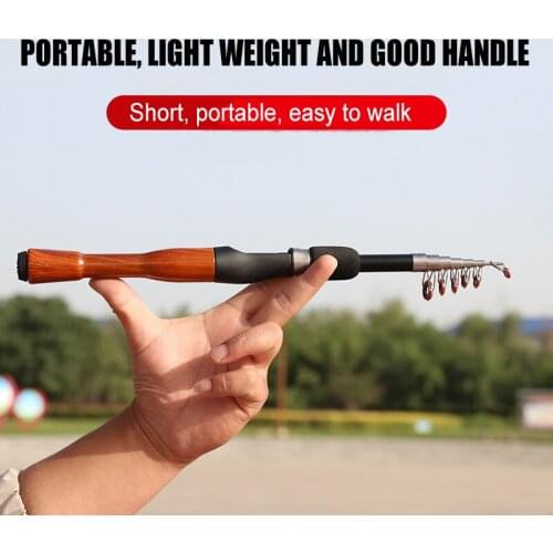 Short Fishing Rod Mini Sea Rod Telescopic Rod Carrying Long Cast Rod Fishing Rod Multifunctional and Portable ASD88
