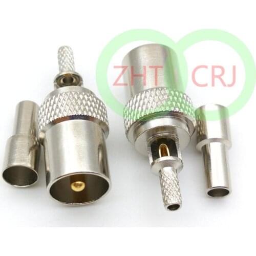 Brass TV Pal Male Straight Crimp for Rg174 Rg316 Lmr100 connector New