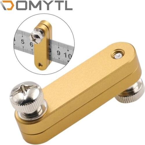 Scribe Steel Ruler Straight Edge Limit Adjustment Woodworking Positioning Tool