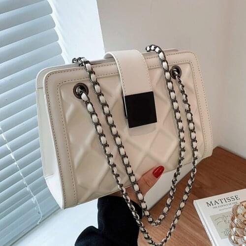 Fashion Women Pu Leather Handbags Chain Ladies Small Shoulder Bags High Quality Female Crossbody Bags for Women Messenger Bag