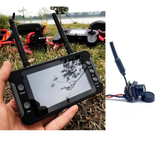 5.8G FPV Monitor with DVR 40CH 4.3 Inch LCD Display 16:9 NTSC/PAL Auto Search Video Recording For RC Multicopter FPV Drone Part