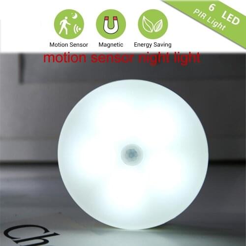 2-6pcs Night PIR Motion Sensor & Night Sensor Control garden indoor lighting usb charged led cabinet lamp night light warm whit