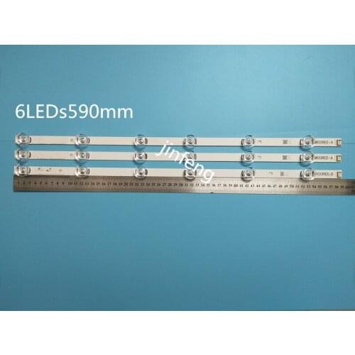 New original1set=3 PCS 6LED 590mm LED strip for LG 32LY340C 32LF560V 32LB582D LGIT B A 6916L-1703B 1704B 6916L-2406A 2407A