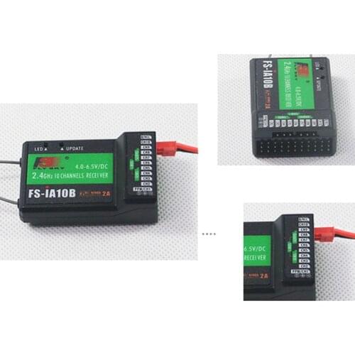 FS-IA10B 10CH Receiver FS IA10B for Transmitter FS-I10 FS-I6S FPV RC Heli Plane Quadcopter Drone