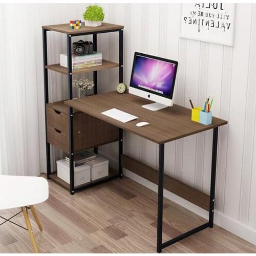120cm simple Computer desk student writing desk with bookshelf combination notebook table bedroom furniture