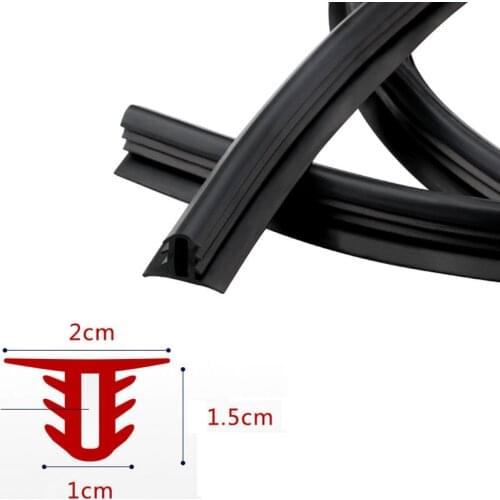 Youwinme U Type Rubber Sound Seal Strip Car Dashboard Insulation Auto Windshield Edges Gap Sealing Strips Decal Moulding