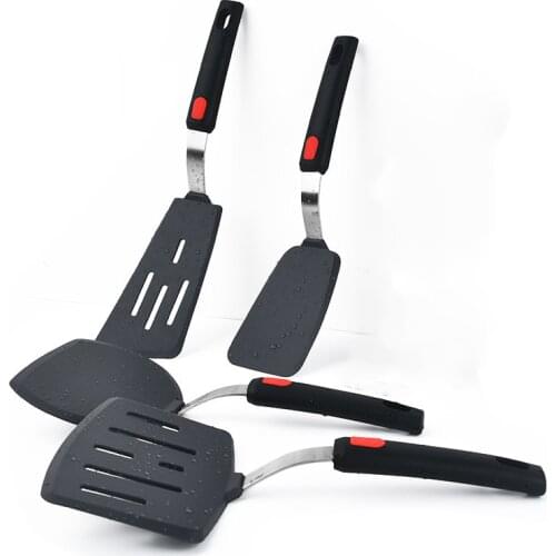 Silicone Spatula Stainless Steel Flexible Frying Spatula Steak Spatula Spatula Innovative Kitchen Tool