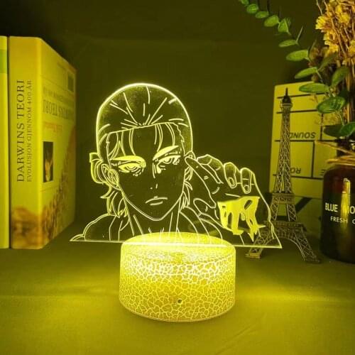 Anime Led Lamp Attack on Titan Eren X Jujutsu Kaisen for Kid Bedroom Decor Birthday Gift Manga AOT Attack on Titan 3d Led Light