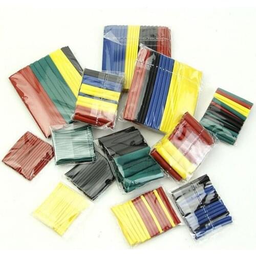 328PCS/lot Heat Shrinkable tube termoretractil PVC Insulation Shrink Assortment Polyolefin Ratio 2:1 Wrap Wire Cable Sleeve Kit