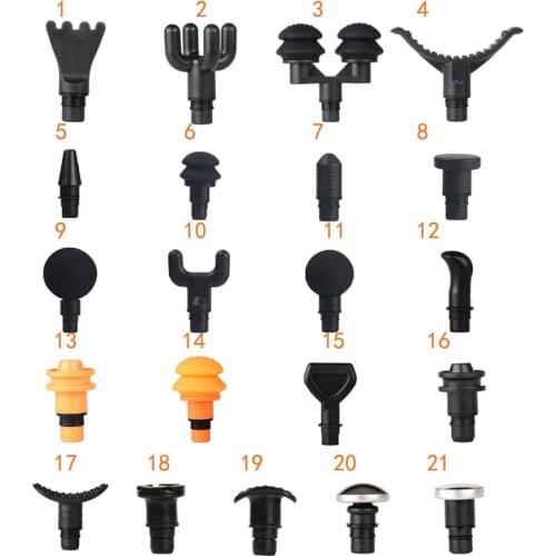 Universal Fascia Gun Massage Head Body Relaxation Fascia Massager Gun Replacement Head Silicone Massage Head Set