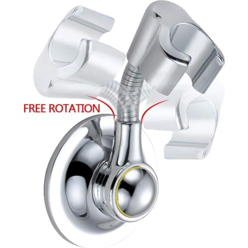 Bathroom Adjustable Shower Head Holder Rack Bracket Suction Cup Shower Holder Wall Mounted Shower Holder Bathroom Accessory