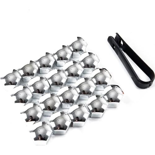 20Pcs 17mm General Motors Tire Screw Cap Wheel Decorative Plastic Shell Nut Protective Cover Car Styling