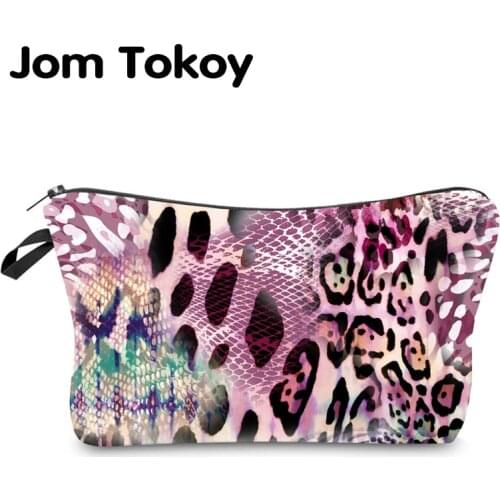 Jom Tokoy Water Resistant Makeup bag Printing Leopard Cosmetic Bag Organizer Bag Women Multifunction Beauty Bag hzb966