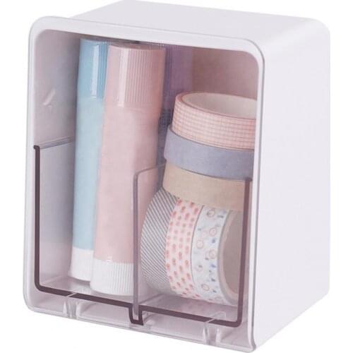 Storage Box Dual Grid Design Large Capacity ABS Durable Anti-deform Desktop Swab Storage Holder Home Small Items Storage