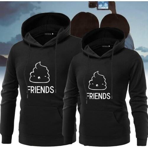 Women Christmas Couple Hoodie Lovers Autumn Winter Hoody Sweatshirts Casual Long Sleeve Pullover BEST FRIENDS BFF