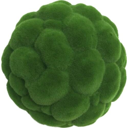 1pcs 12/15cm Round Artificial Grass Ball Simulation Plant Moss Ball Fake Moss Stone Home Party Wedding Decor For Christmas