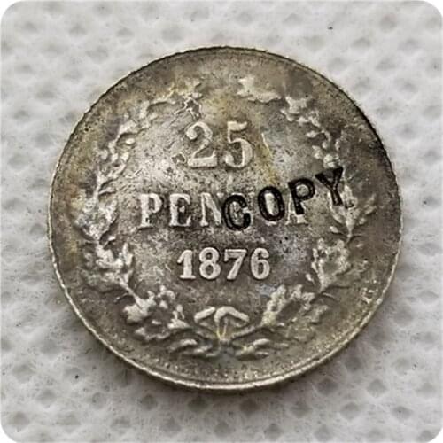 1876 Finland 25 Pennia coin COPY commemorative coins-replica coins medal coins collectibles