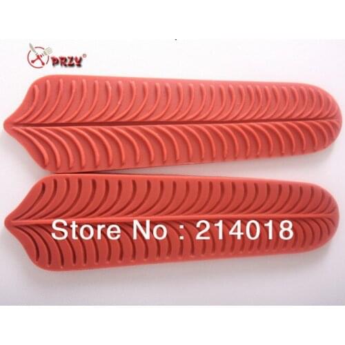 Banana leaf of modelling 2pcs/sets chocolate silicon mold fondant Cake decoration mold DIY craft mould NO.:PY092