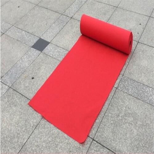 20M per lot 1M wide Red Nonwoven Fabric Carpet Aisle Runner For Wedding Party Decoration Supplies Shooting Props