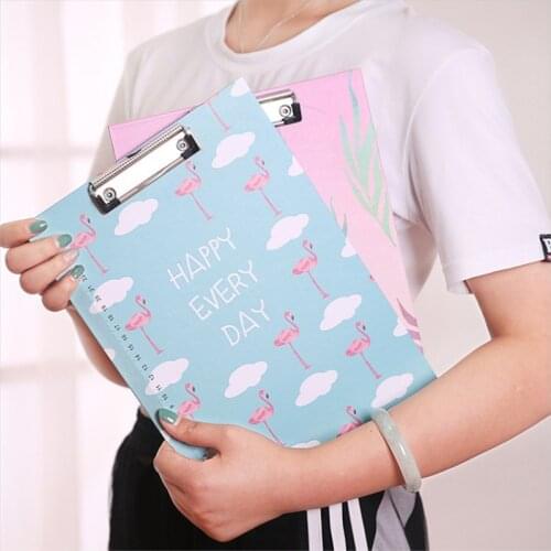 4Pcs Cartoon Writing Clipboard Clip Pad Student A4 File Holder Writing Creative Kawaii School Supplies WordPad Office Stationery