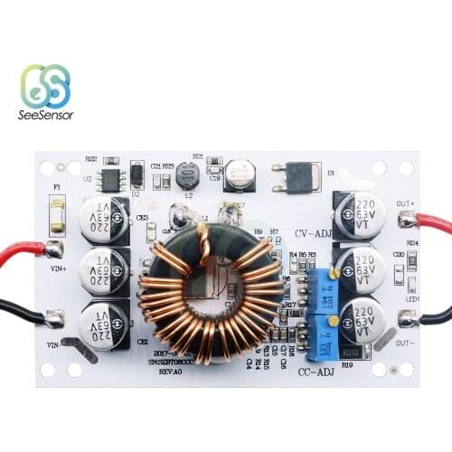 600W Non-isolated DC-DC Boost Converter Adjustable 10A Step Up Constant Current Power Supply Module For Arduino
