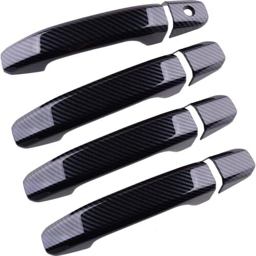 8Pcs/Set Black Left Right Car Side Door Handle Cover Trim Decor Fit for Chevrolet Colorado 2015 2016 2017 2018 2019 2020
