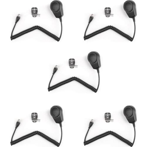 Artudatech 5Pcs Wholesale HM-180 HM180 Car Handset Microphone With Hook Clip For Icom IC-M700 Radios