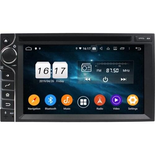6.2" DVD Android 10.0 PX5 Car Radio 800*480 For Universal Multimedia Player 8 Core GPS Stereo multi-touch screen Audio DSP GPS