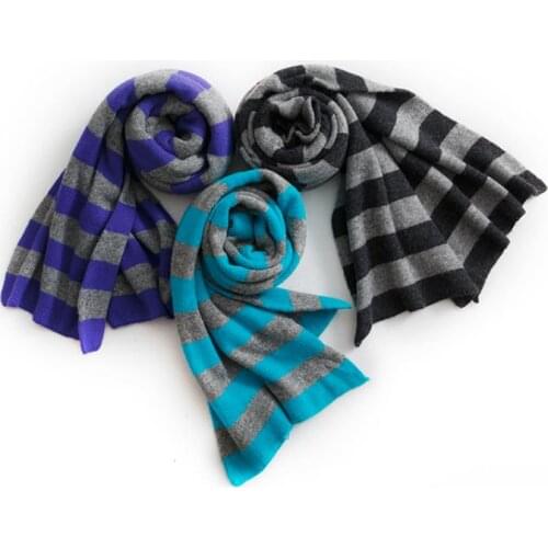 JHBeute Womens Autumn Scarf Womens Scarf Warm Soft Knitted Striped Scarf Long Strip Scarf Women 186cm*66cm Y2K Fashion Casual