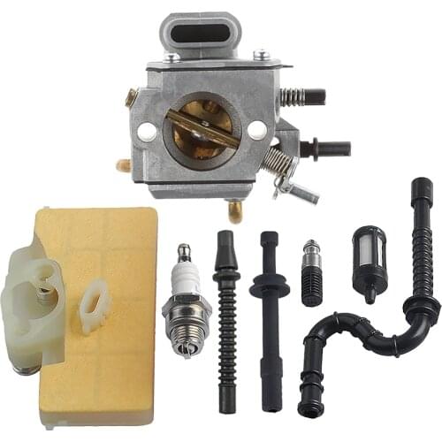 Carburetor with Air Filter Fuel Line Kit for STIHL MS290 MS310 MS390 029 039
