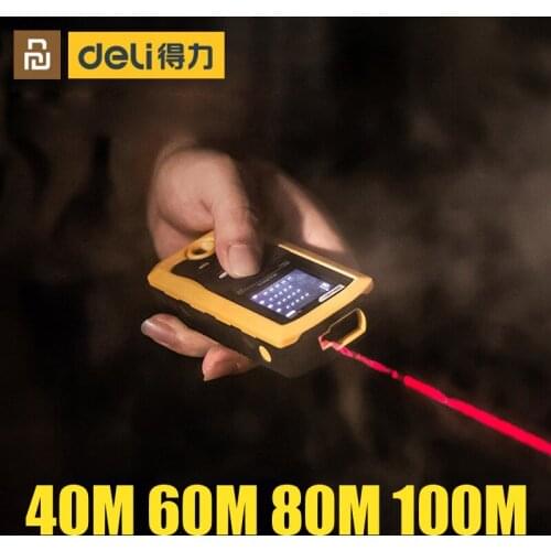 Youpin youpin deli Laser rangefinder high precision indoor and outdoor handheld distance electronic ruler 40m60m80m100m