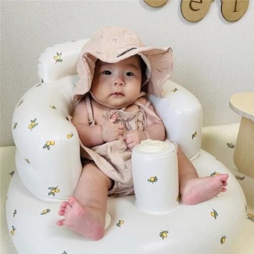 Multifunctional Baby PVC Inflatable Seat Inflatable Bathroom Sofa Learning Eating Dinner Chair Bathing Stool
