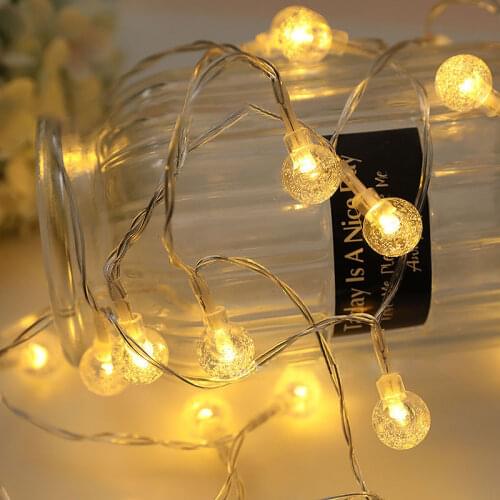 Ball Color LED String Light Christmas Lights Holiday Lighting Decoration for Party Wedding Navidad Decor Fairy Lights Garland