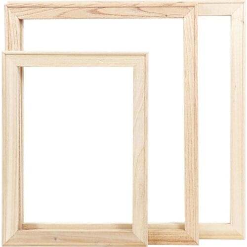 Wooden DIY Picture Frame Kit for Canvas Stretching With Mortise and Tenon Accessories Painting Print Wall Art Poster Home Decor