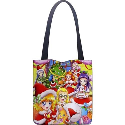 New Arrival Bag Mahou.Tsukai Handbag Fashion Printing Soft Open Pocket Casual Tote Double shoulder Strap For Women Student